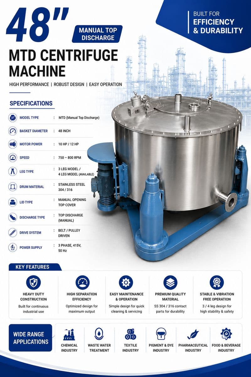 48 inch MTD Centrifuge