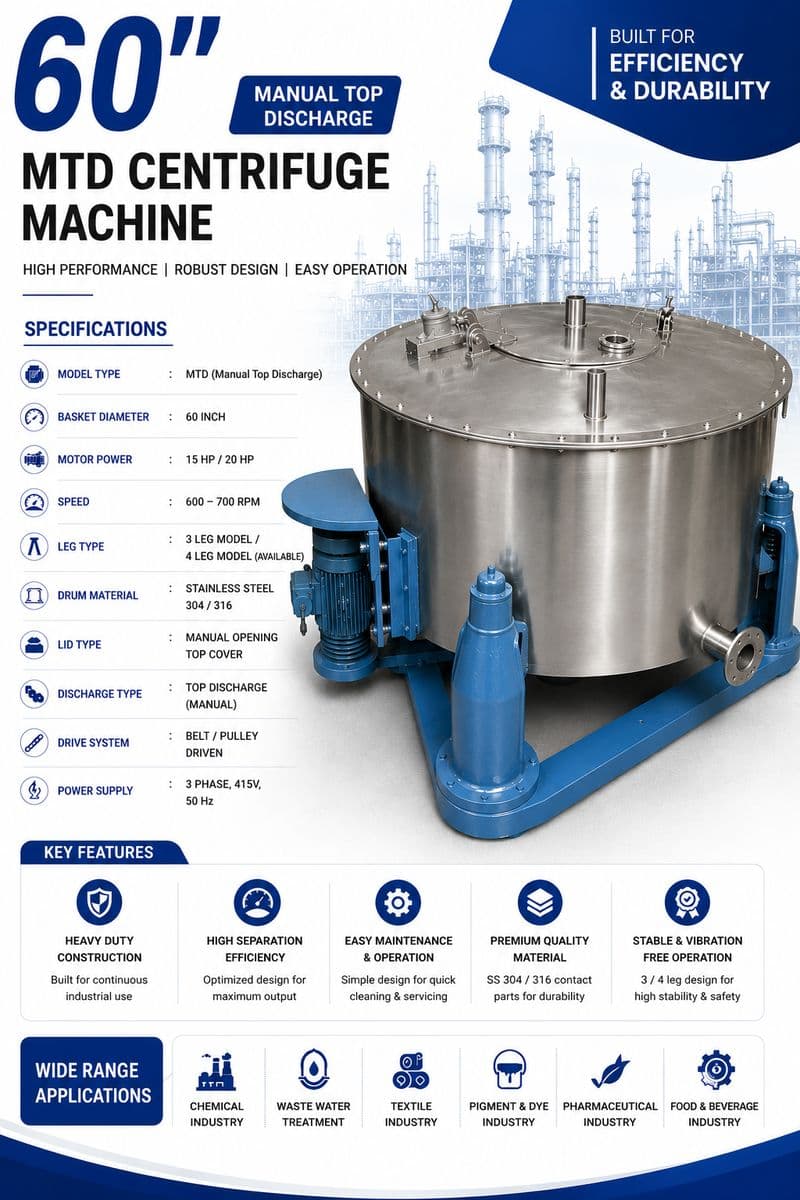 60 inch MTD Centrifuge